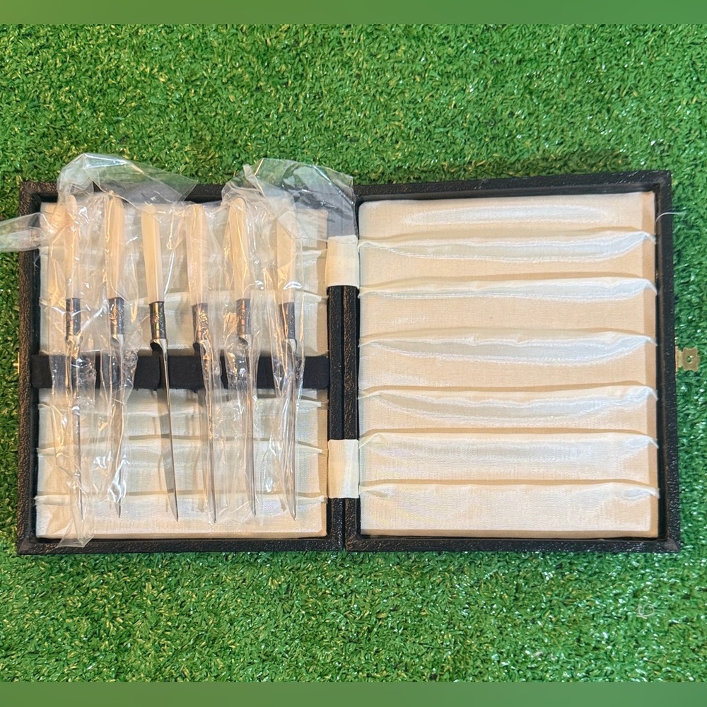 Lot 6 Vintage Sheffield Knives. Made in England. Stainless Blade